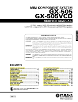 Yamaha GX-505-505-VCD - Service Manual